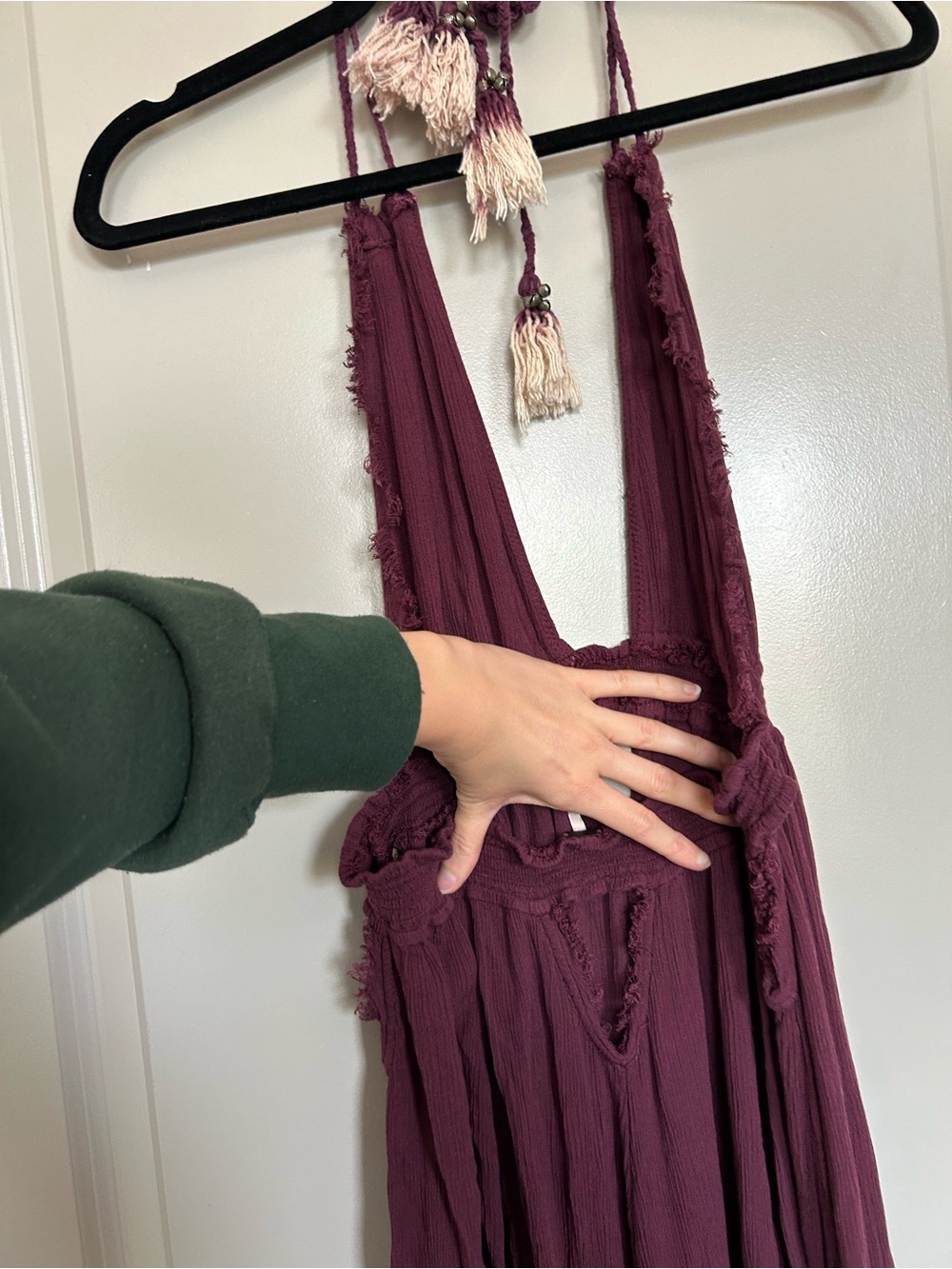 Free People Look Into the Sun Halter Maxi Dress - Rose Plum - Picture 10 of 11
